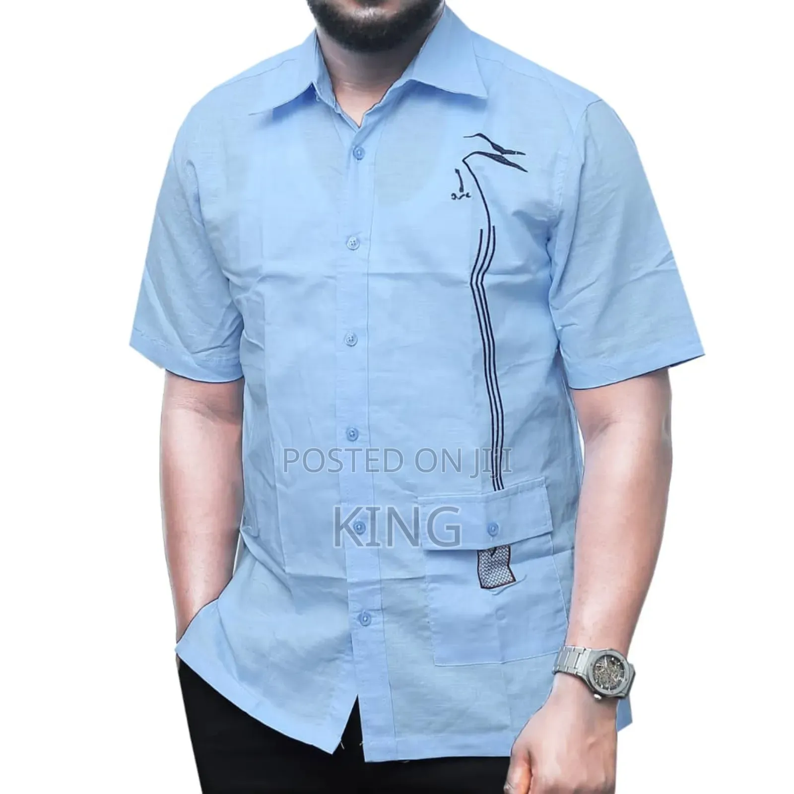 African Wear Collared Kitengi Shirt