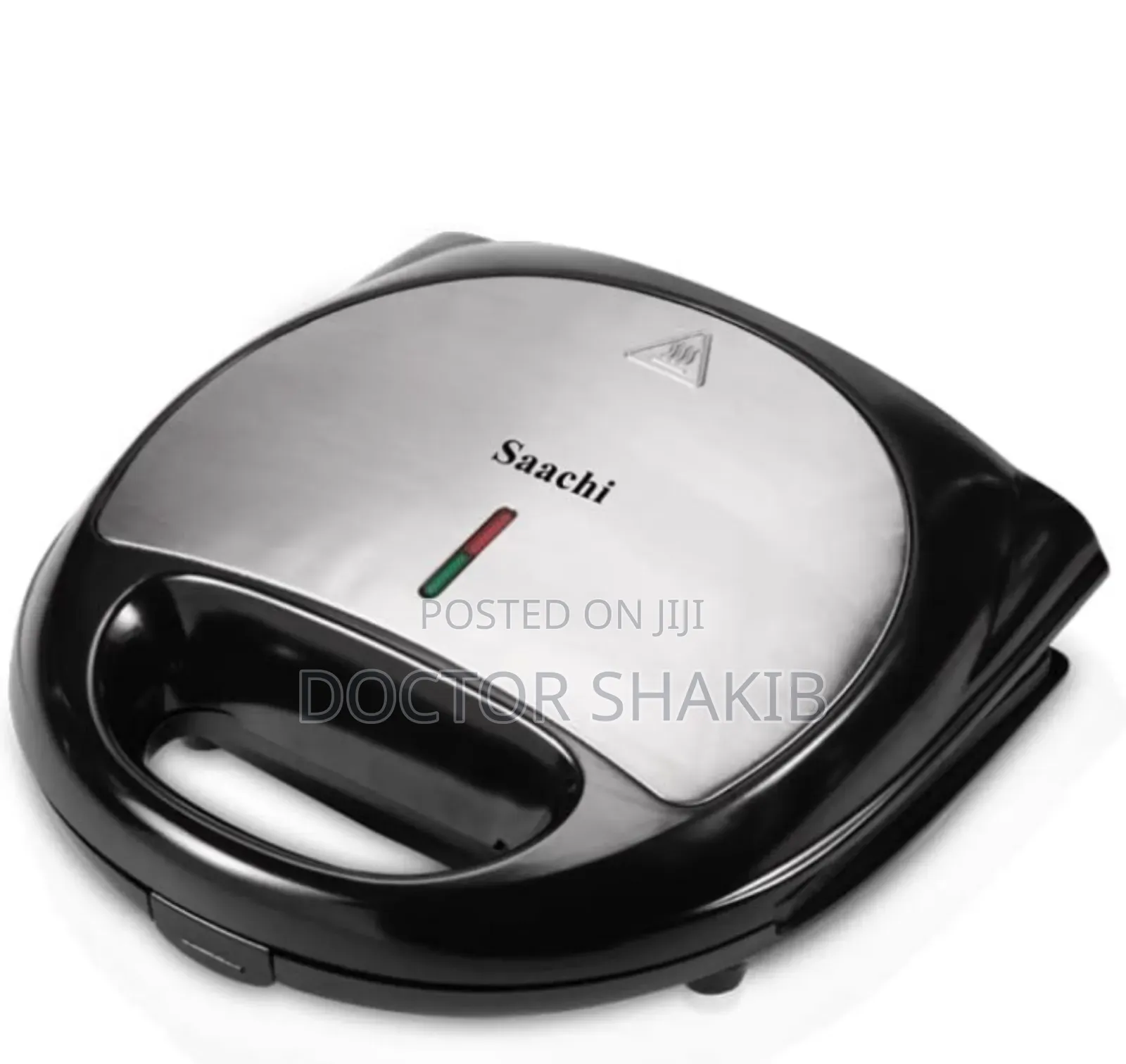 New Nonstick Affordable Saachi Sandwich Maker-Bk