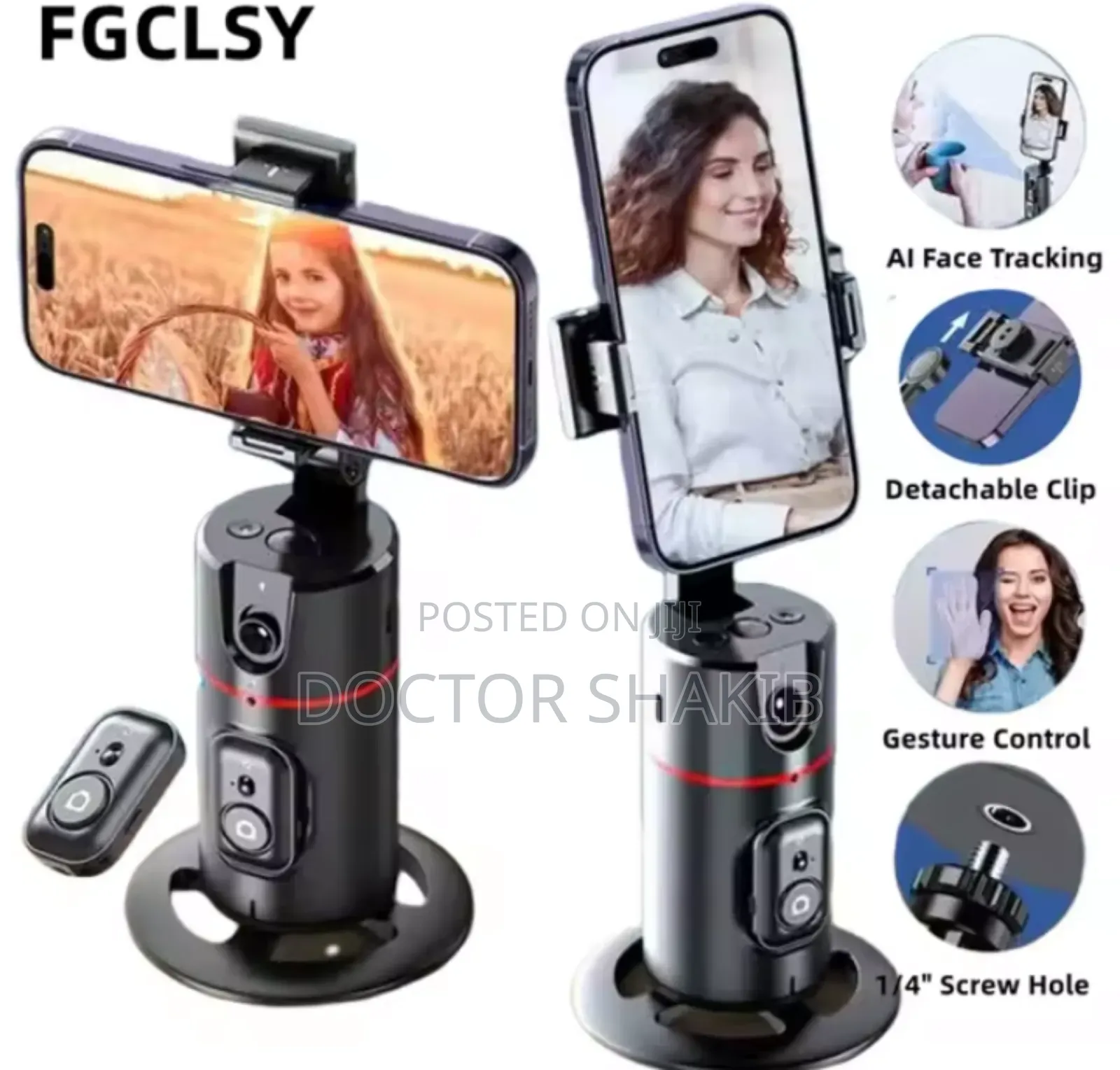3600 Rotating Generic Follow Up Stabilizer Monopod Gimbal