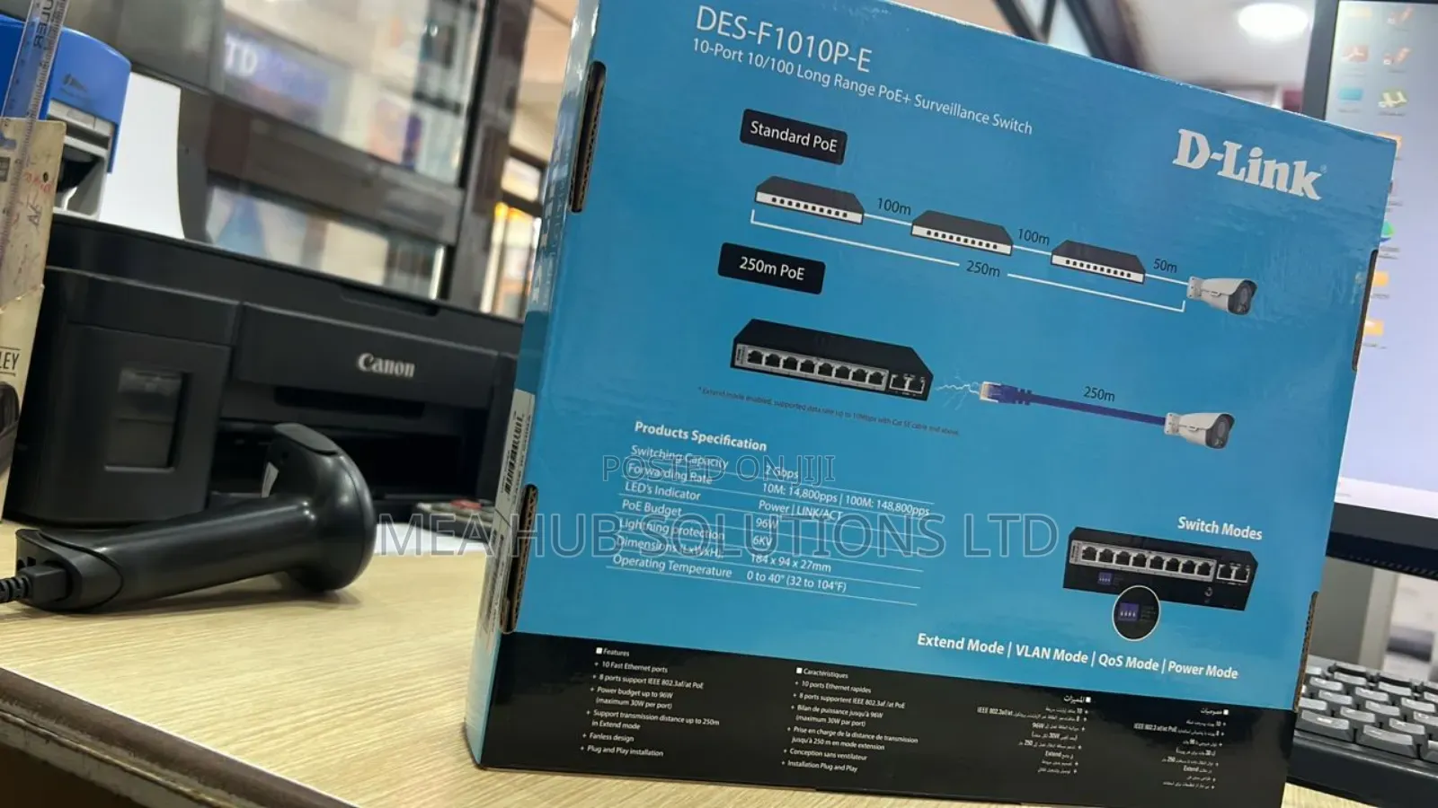 Dlink 10 Port Poe Surveillance Switch
