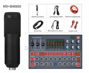 M9 Audio Interface Sound Card and Voice Mixer