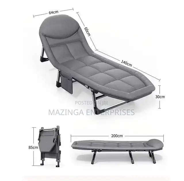 Mopaicot Foldable Camping,Poolside,Travel Chaise Lounge Bed