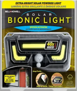 Heavy Duty Bionic Outdoorlampwith Motion Sensor Solar Panel