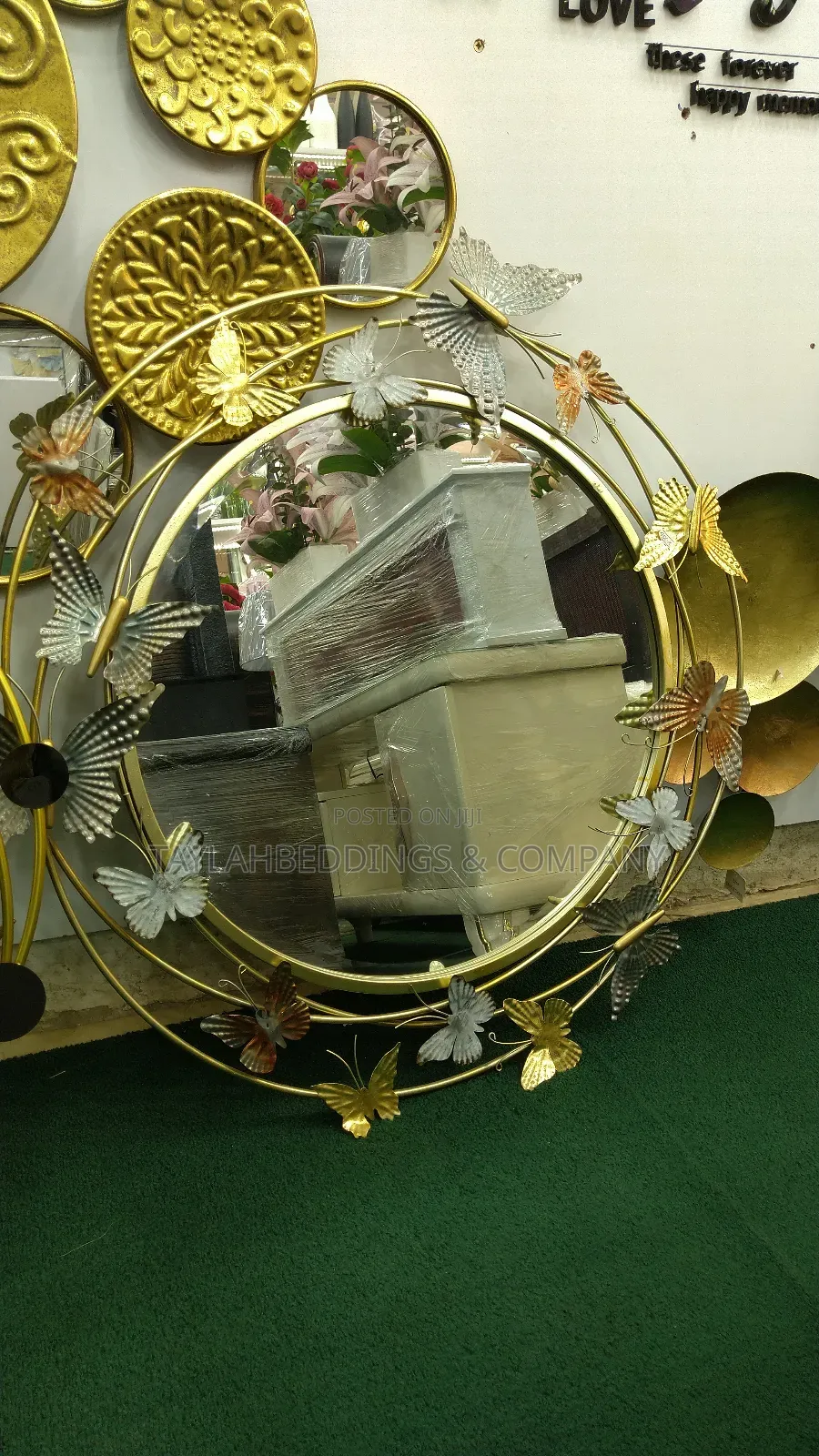 Creative Wall Mirror, Butterfly Mirror Wall Decoration