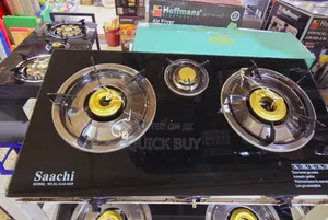 Certified Heavy Duty Saachi 3 Burner Gas Stove