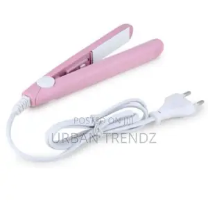 Mini Electric Hair Straightening Iron-pink