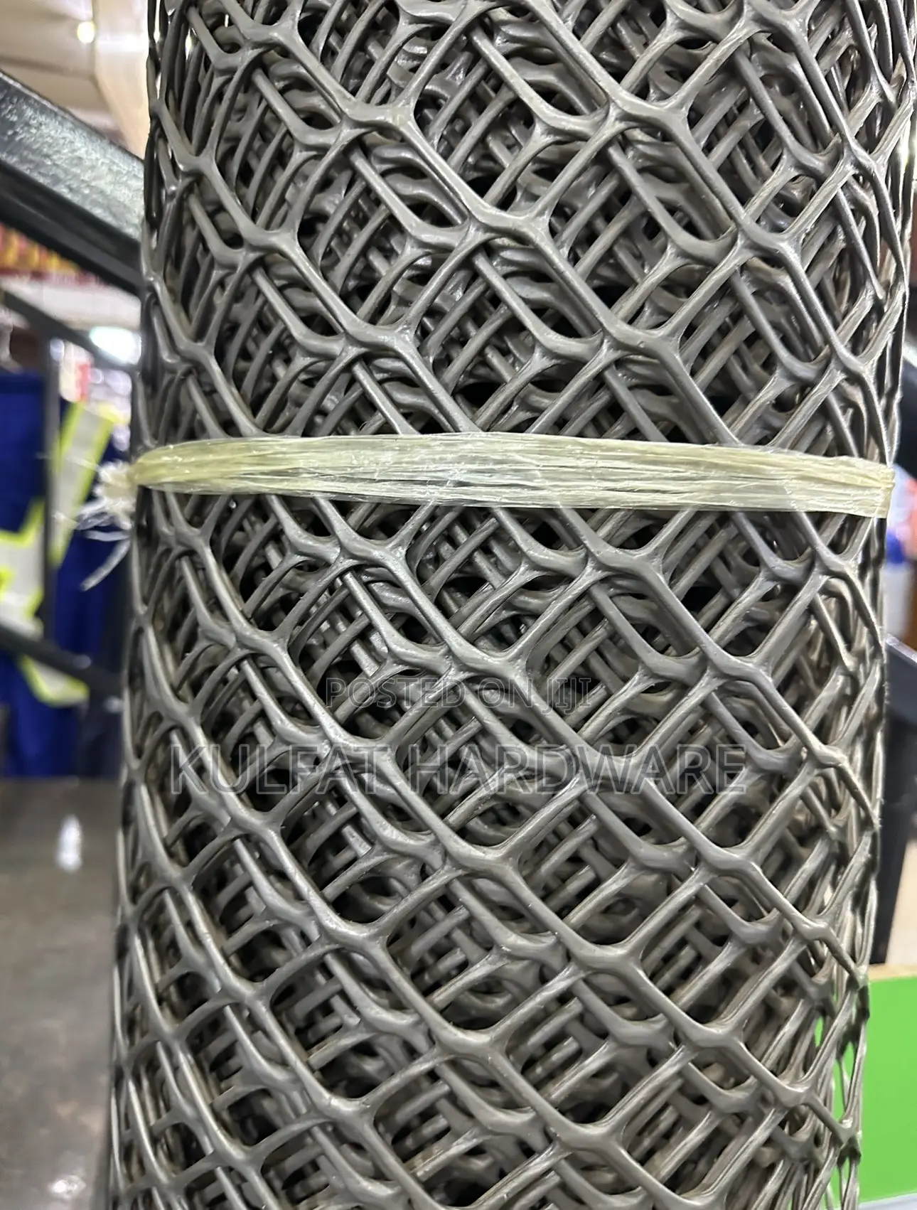 Plastic Chain Link Grey Mesh