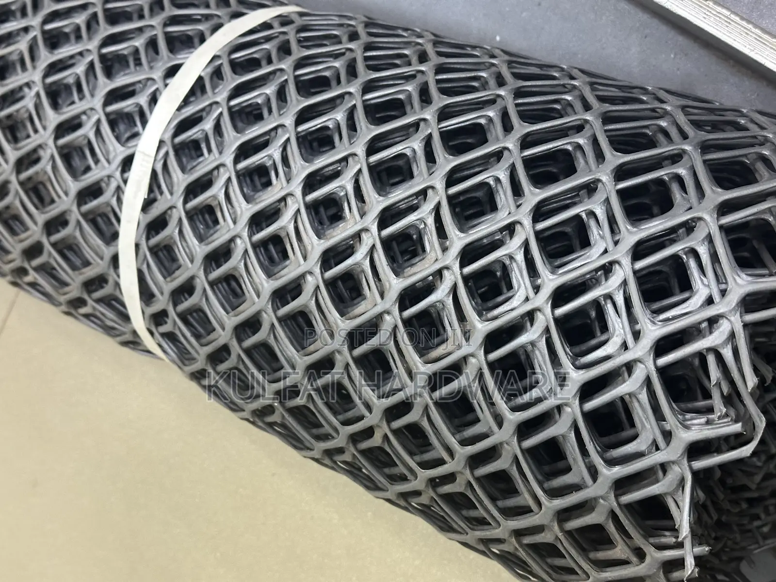 Plastic Chain Link Grey Mesh