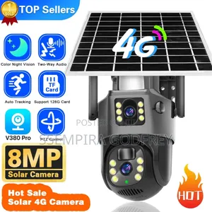 Double Lens Solar Security Camera