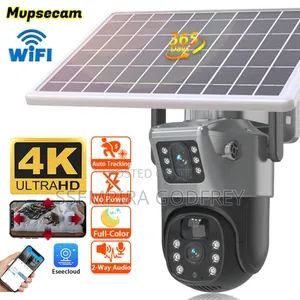 Double Lens Solar Security Camera