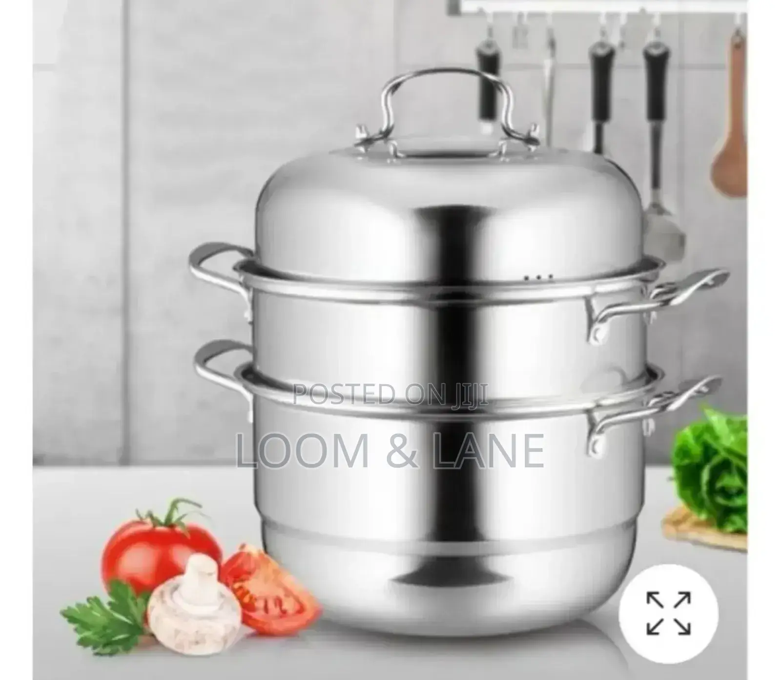 2tier Stainless Steel Steam Pot/Soup Pot