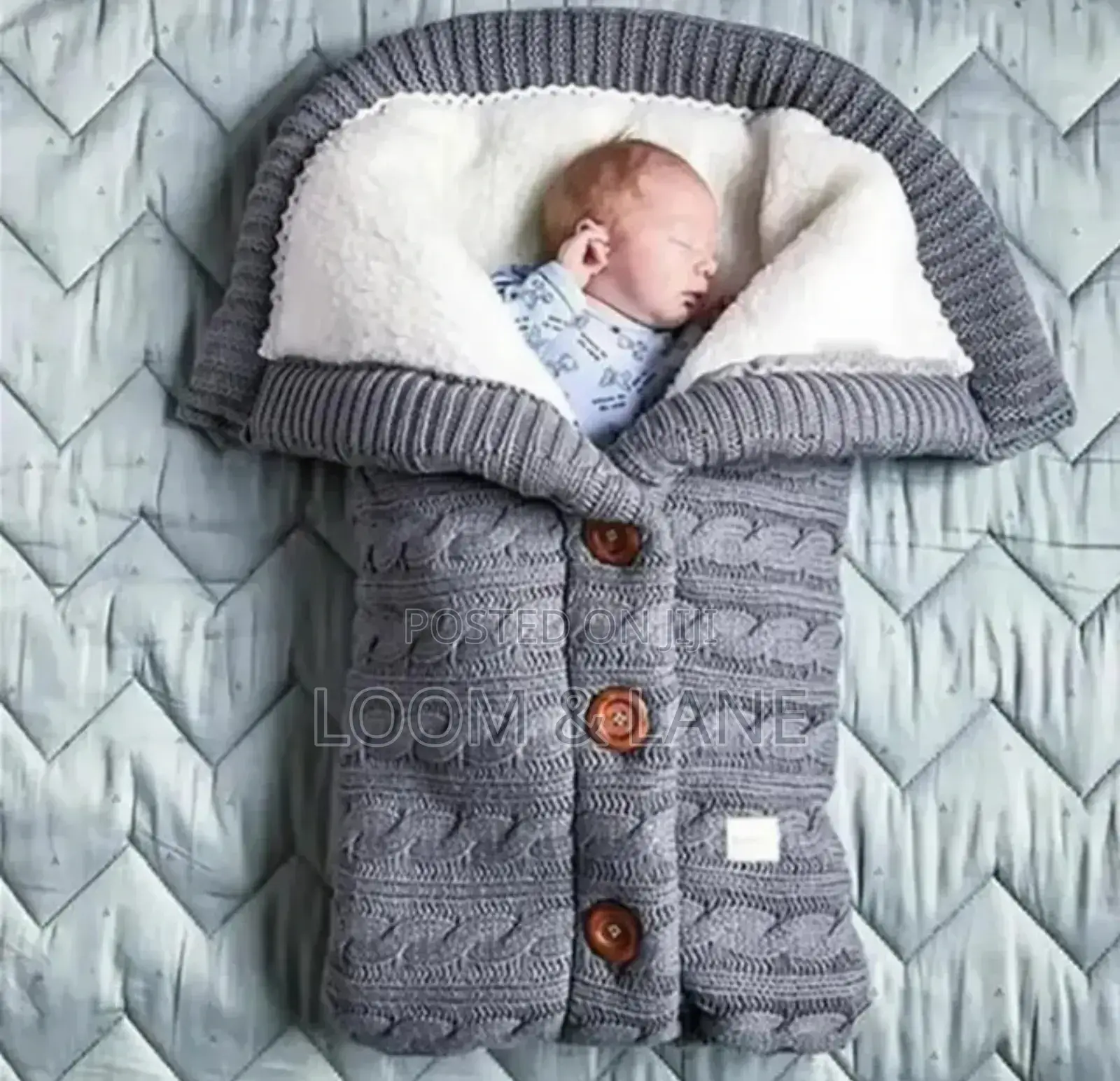 Knitted Baby Wrap Swaddle Blanket