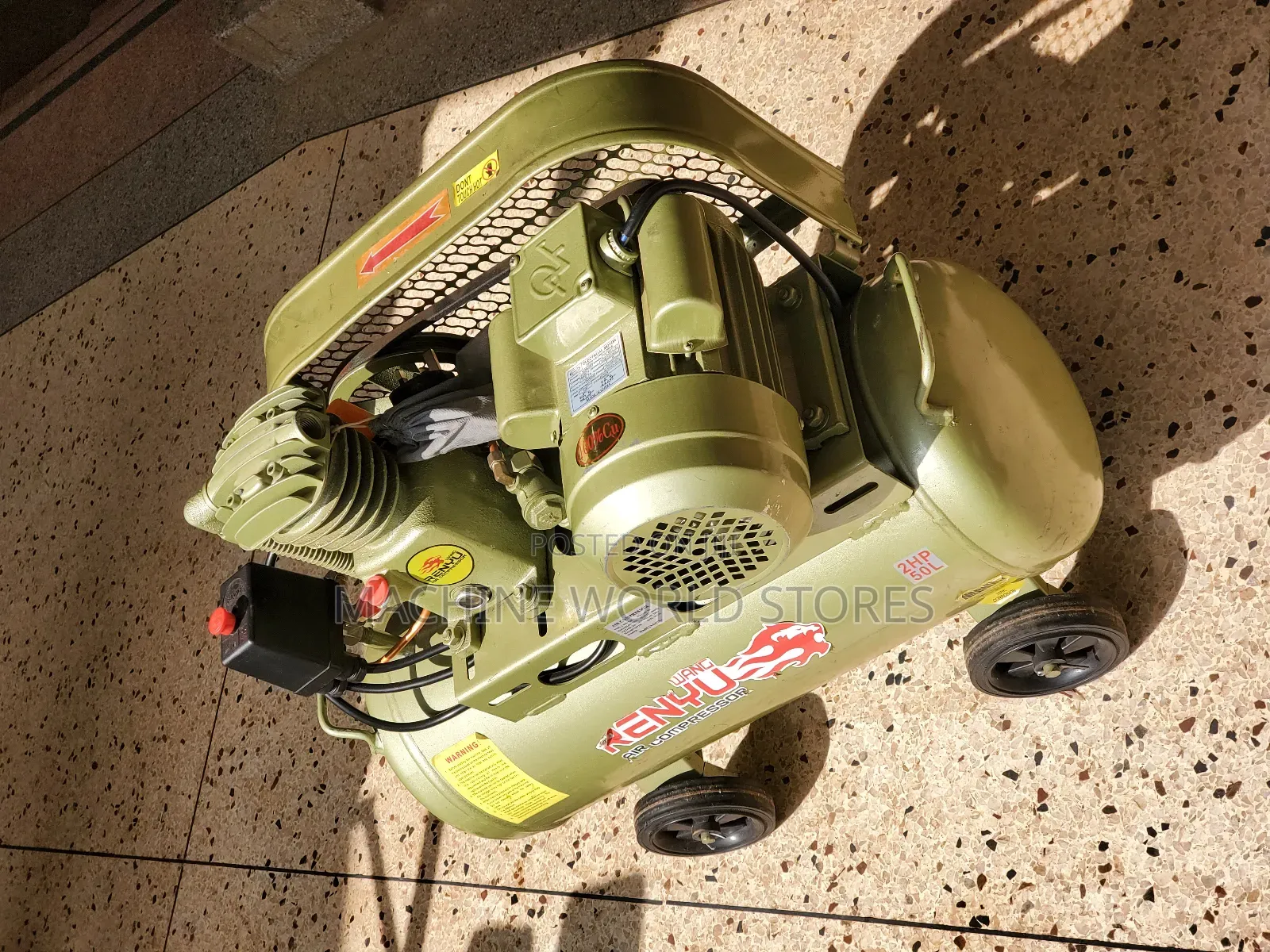 Single Piston, Belt Driven 50L Air Compressor