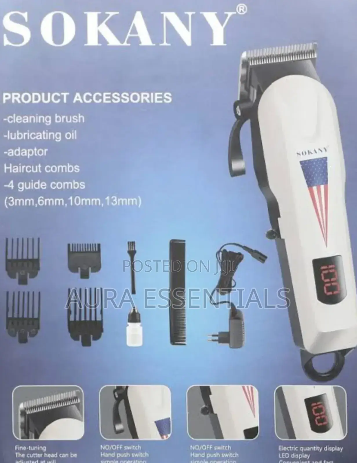 Sokany Professional Hair Clipper SK-9908