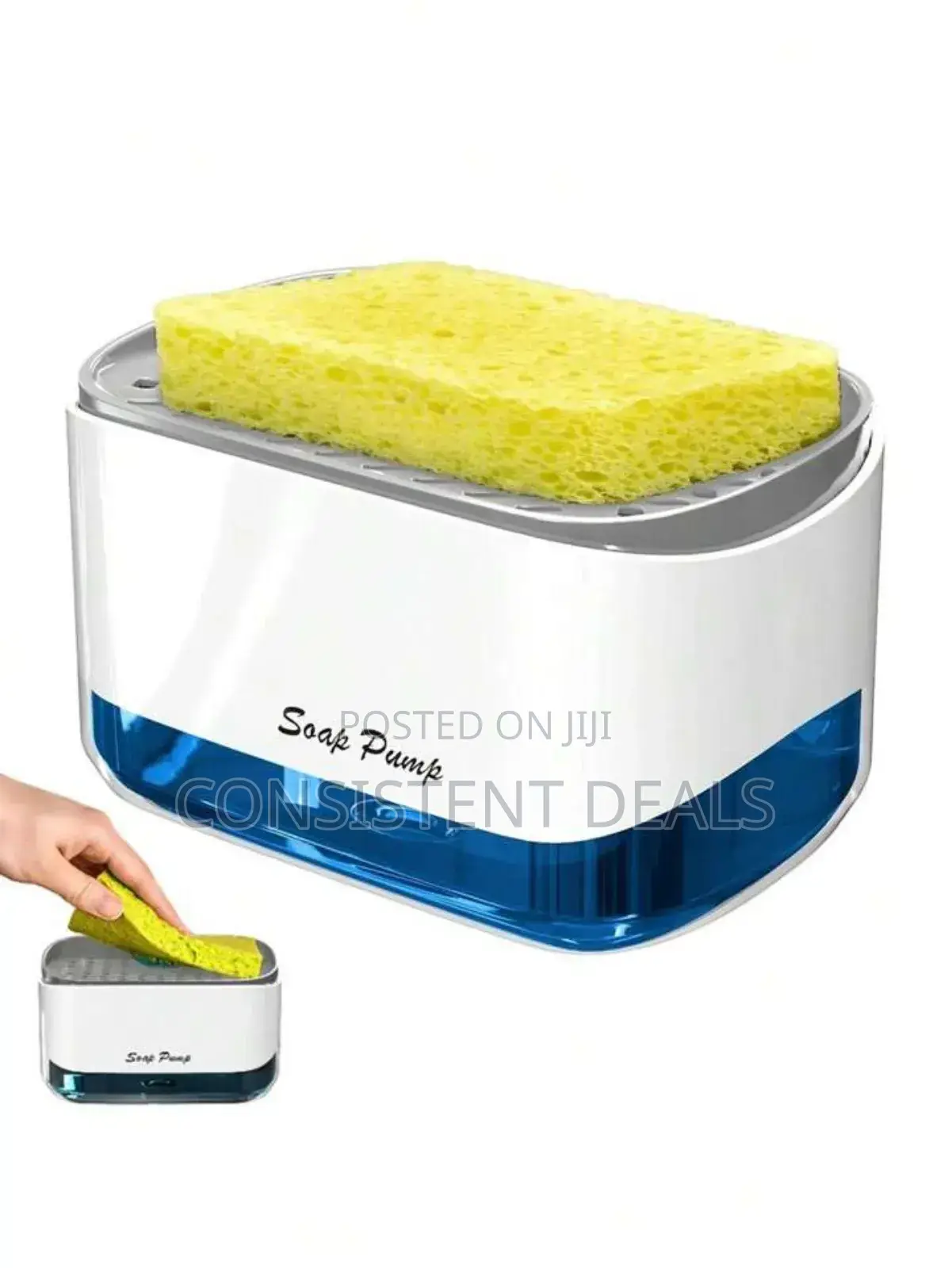 Countertop Liquid Soap Pump and Sponge Caddy