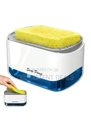 Countertop Liquid Soap Pump and Sponge Caddy