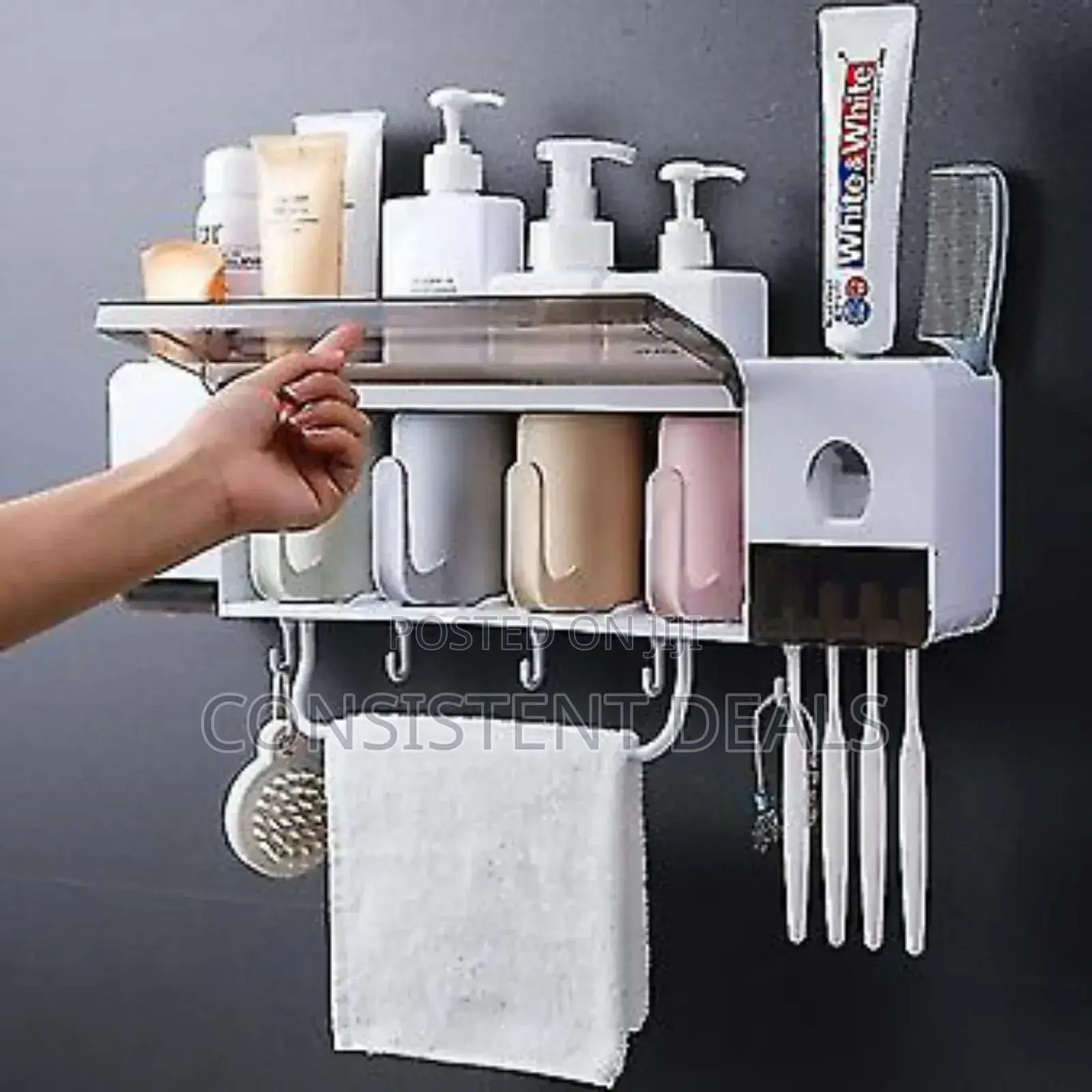 Bathroom Storage Shelf Toothbrush Holder / Wash Suit