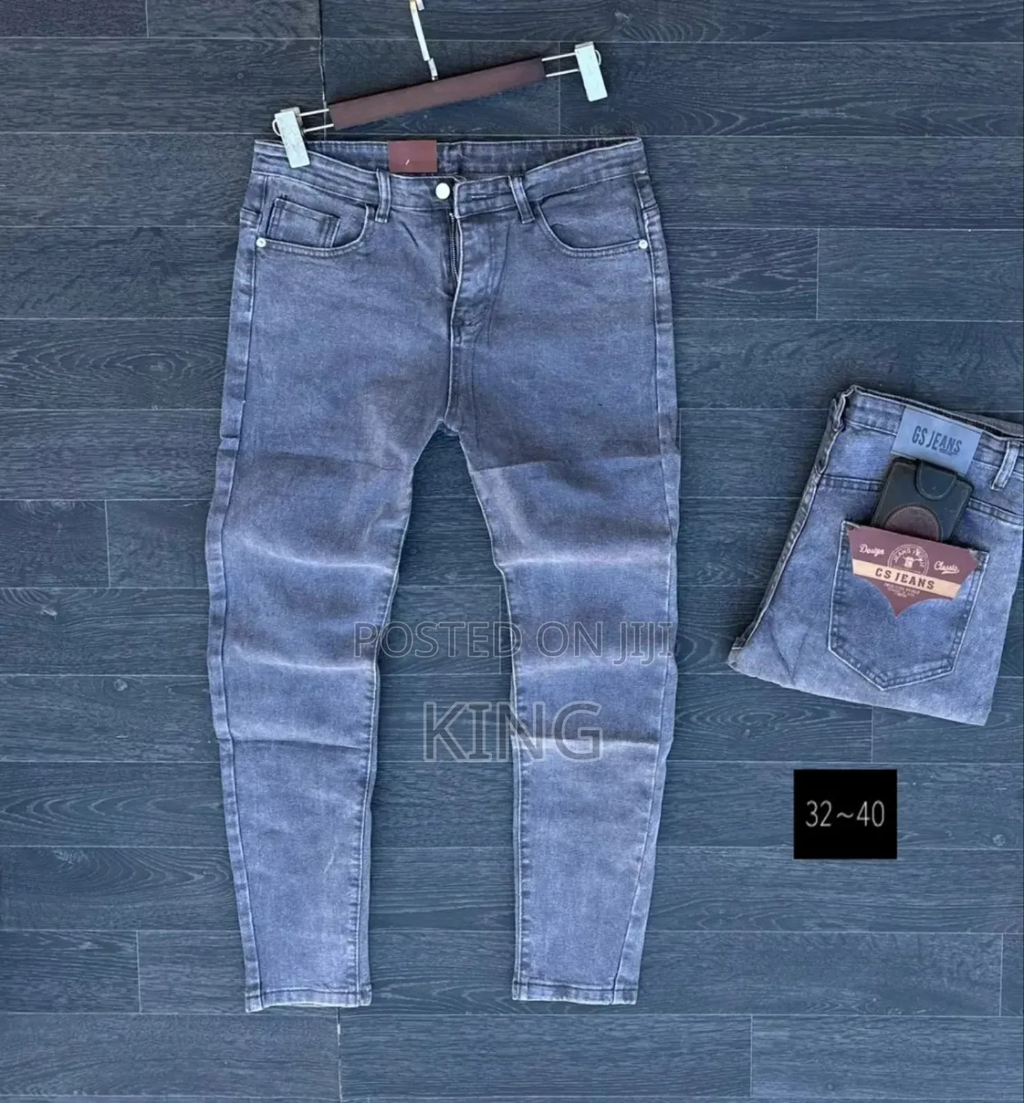 Realer Grey Denim Jeans