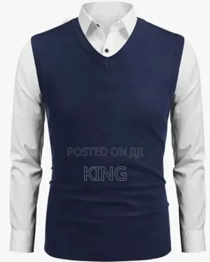 Sleeveless Vneck Sweater. Navy