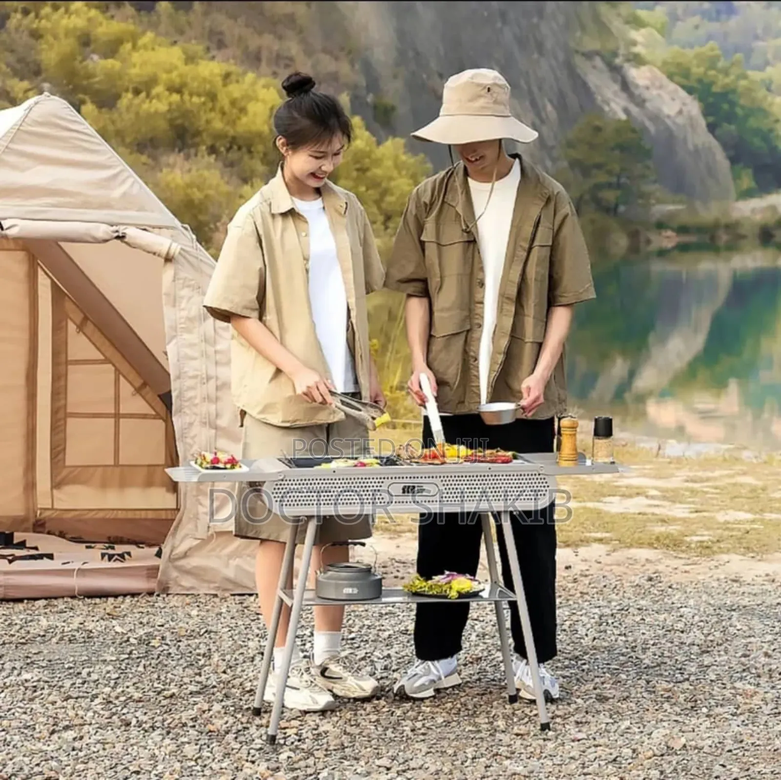 Portable New Design Folding Camping BBQ Grill