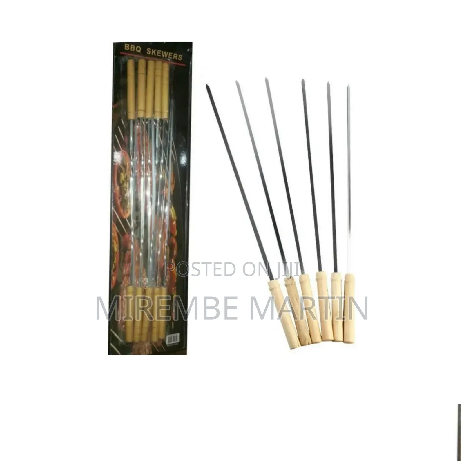 12pcs BBQ Skewers With Wooden Handle.