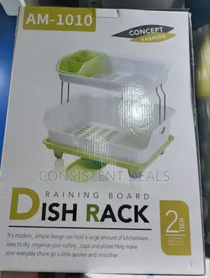 2 Tier Plastic Dish Rack