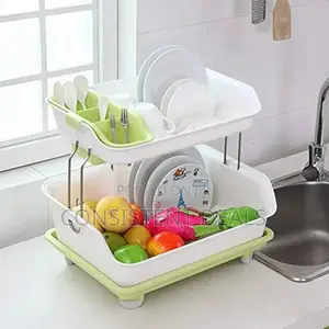 Multifunction Large Sink 2 Tier Dish Rack