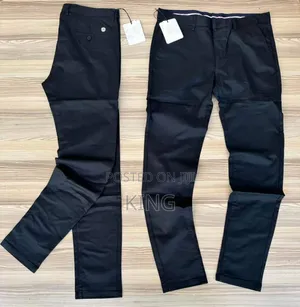 Bas Black Kaki Pants