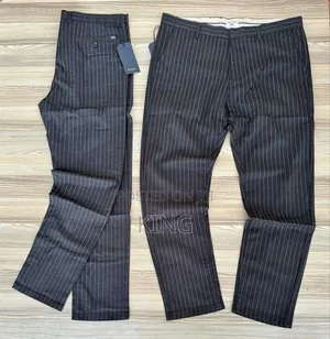 Thura Stripe Design Kaki Pants