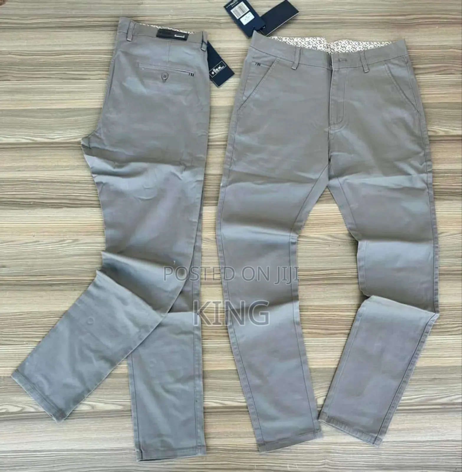 Perl Grey Kaki Pants. New