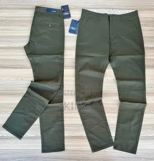 Classic Trending Kaki Trouser. Green