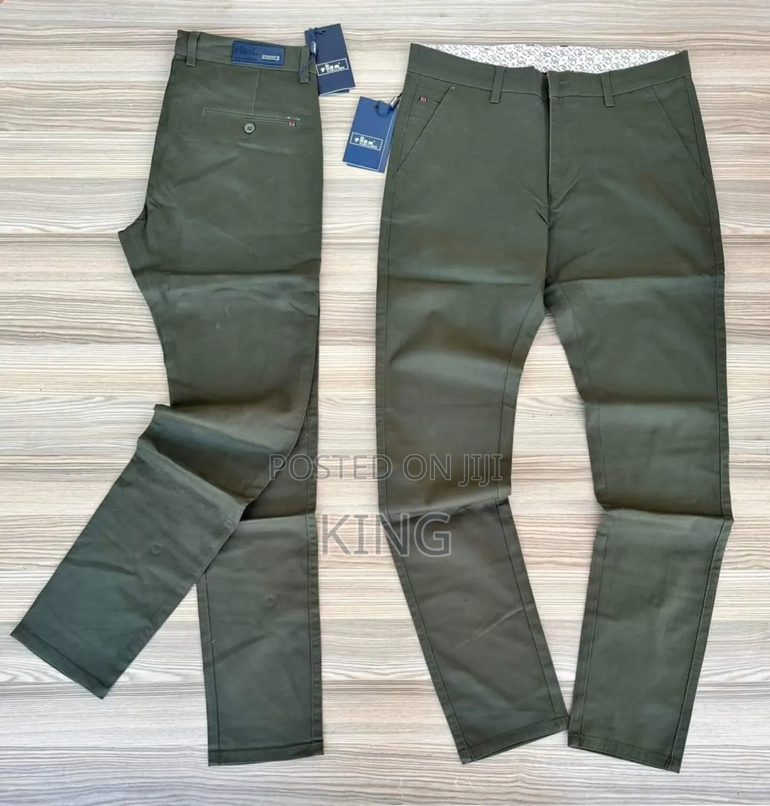 Classic Trending Kaki Trouser. Green