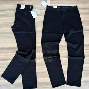 Classic Trending Khaki Trousers. Black