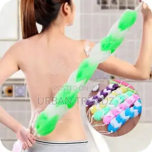 Stretching Loofah Sponge Toiletries for Bathing-White