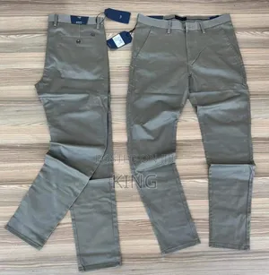 Classic Trending Khaki Trousers. Pale-Grey