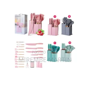 12pcs Wooden Handle Kitchen Ware Set.