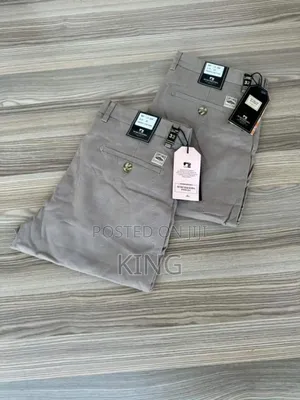 Pearl Grey Khaki Trousers