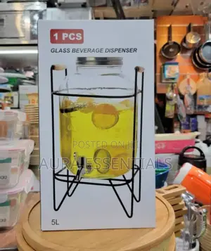 5l Glass Water Dispenser With Tap