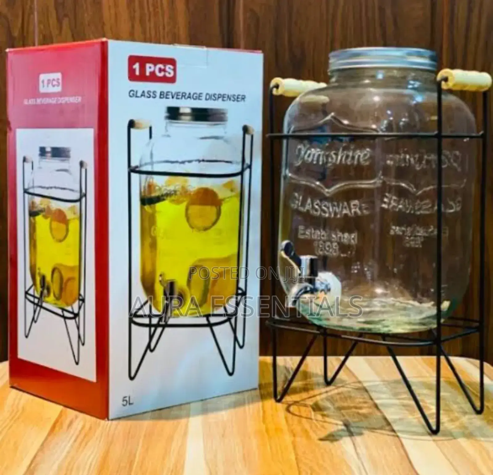 5l Glass Water Dispenser With Tap