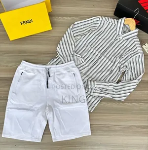 Ross White Shirt and Short Set