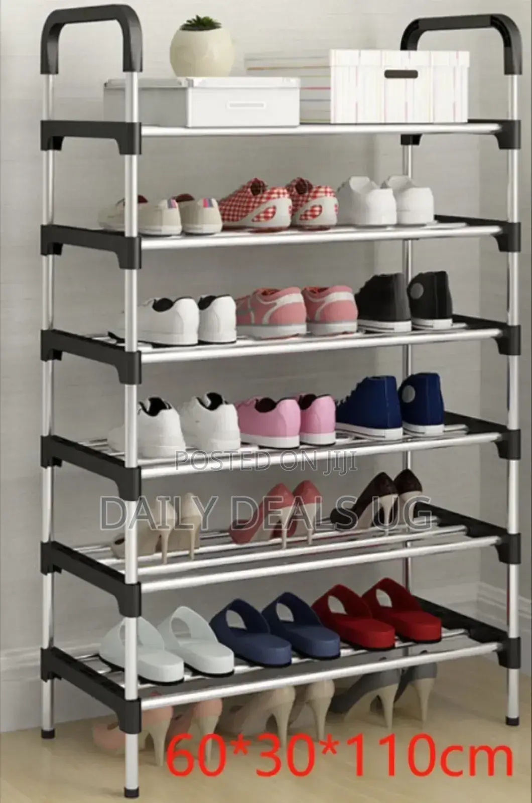 Metallic Shoe Rack