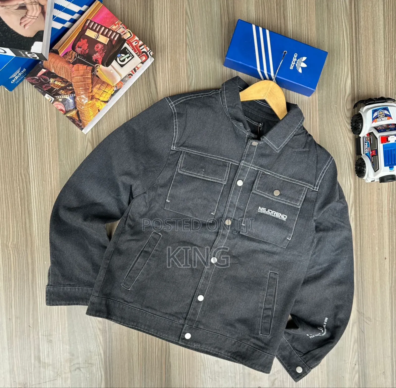 Backs Black Jean Jacket
