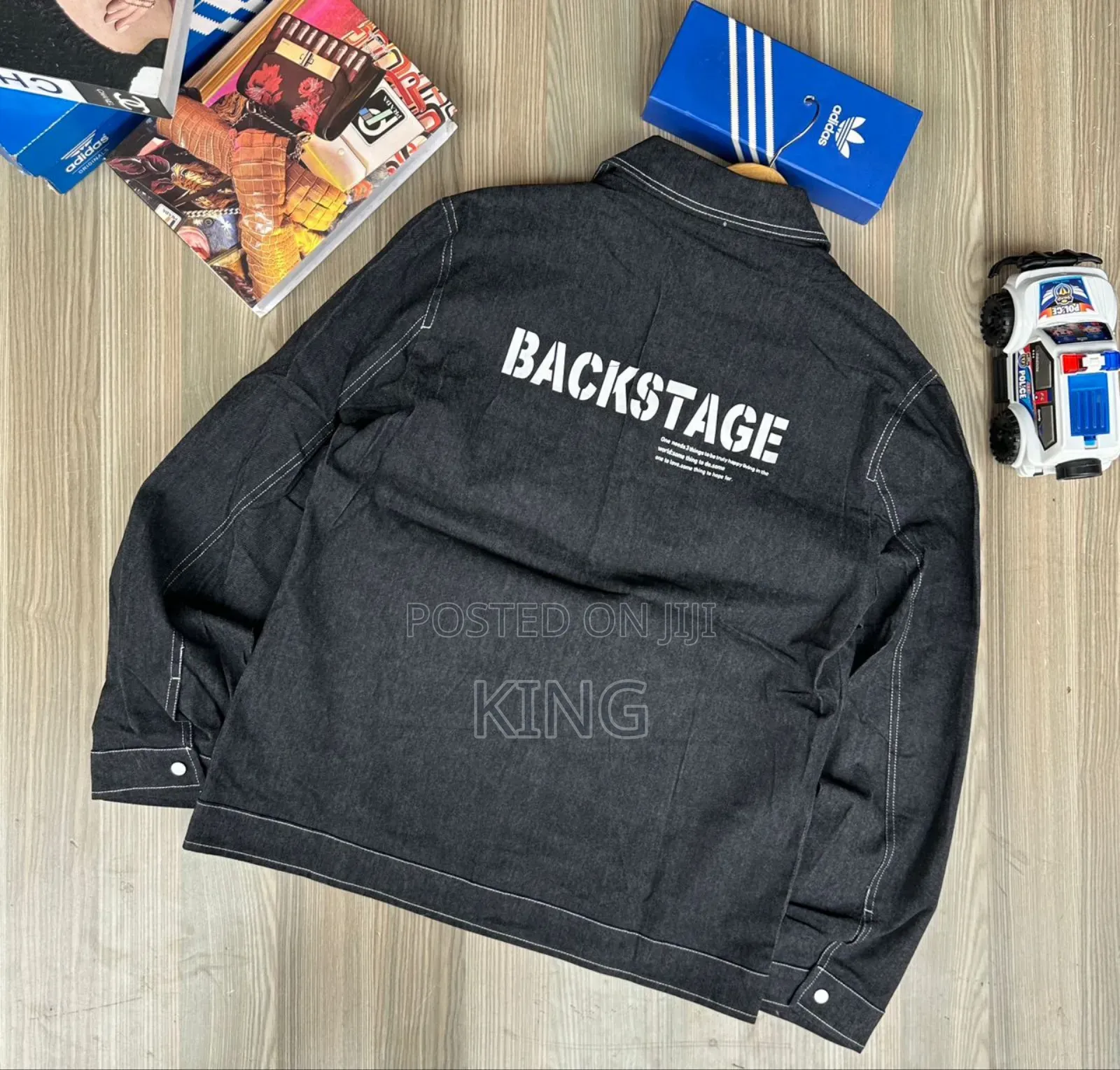 Backs Black Jean Jacket