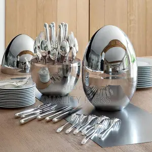 24pc Mood Cutlery (Forks, Spoons And Knives) With Egg Stand