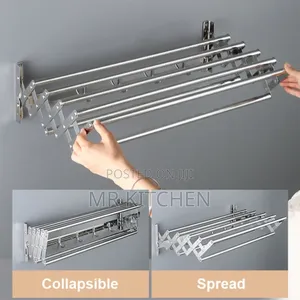 Wall Mount Cloth Drying Rack