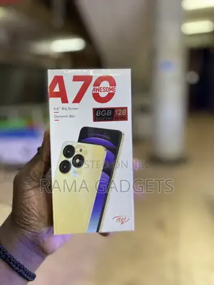 New Itel A70 128 GB Black