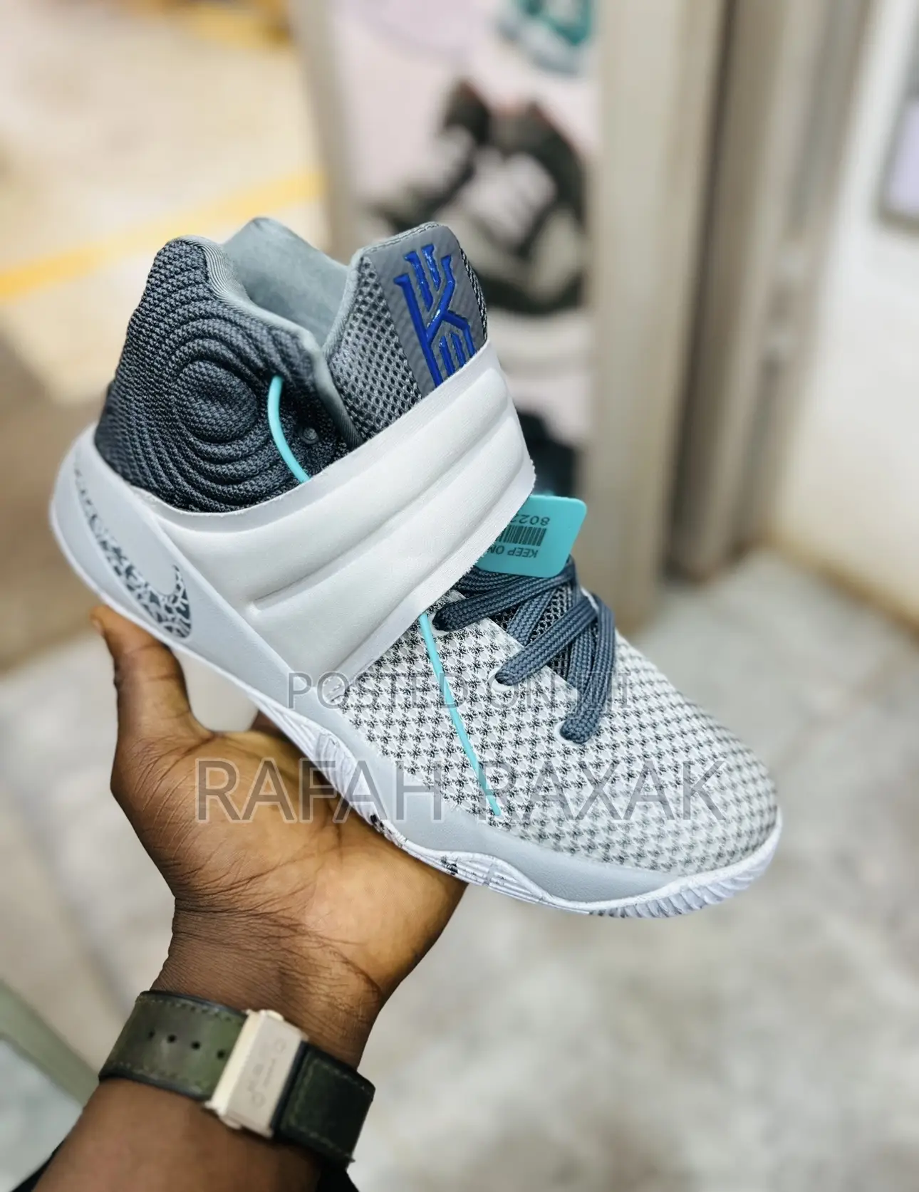 Original Nike Kyrie 2 Omega Wolf Grey Basketball Sneakers