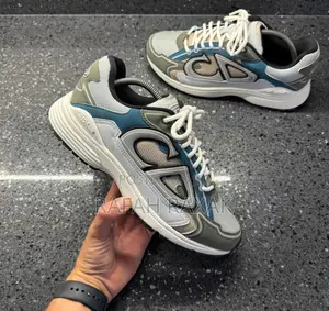 Original Dior B30 White Beige Blue Olive Casual Sneakers