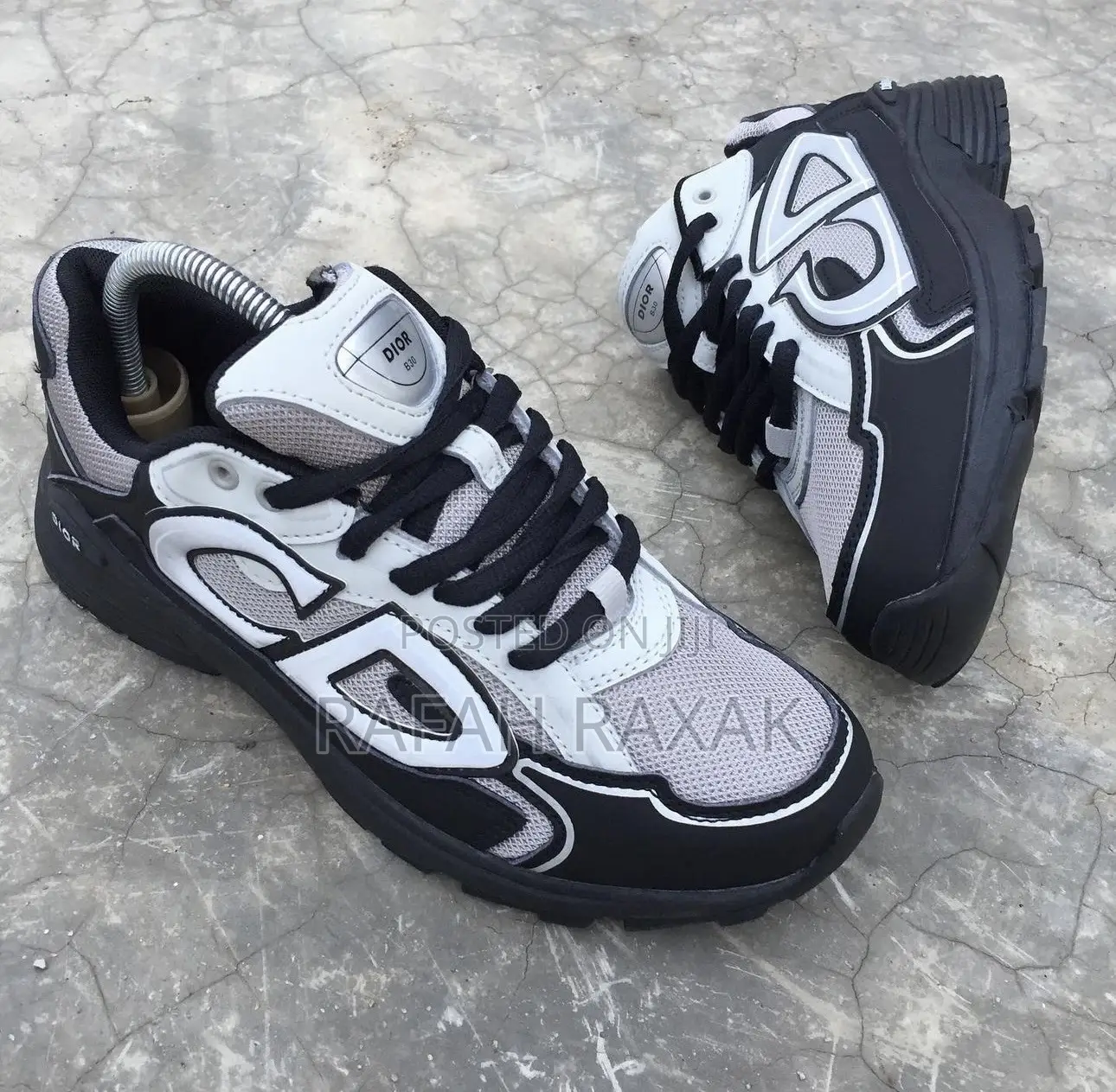 Original Black/Grey Christian Dior B30 Casual Sneakers