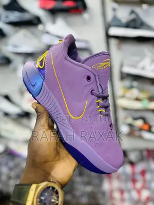 Original Purple Rain Nike Lebron 21 Leather Basketball Shoes